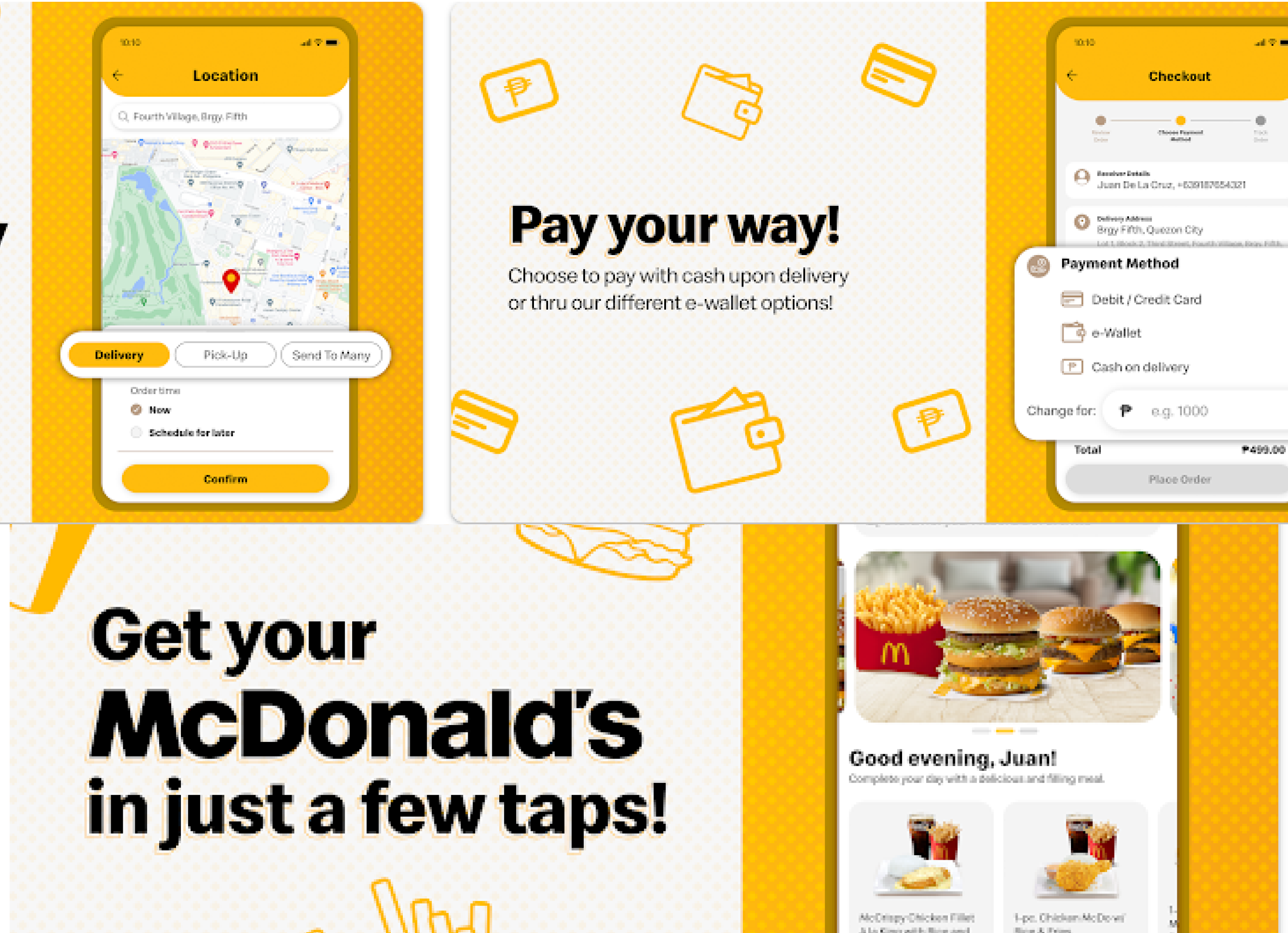 During my tenure at the previous company, our team revamped and released the McDelivery PH app to the market.